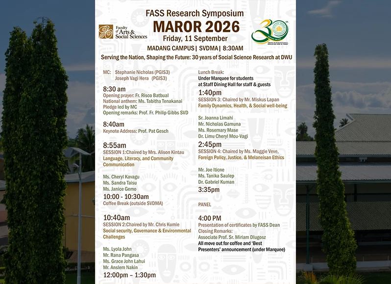The Faculty of Arts and Social Sciences (FASS) MAROR Research Symposium
